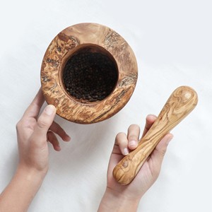 Rustik ahşap harç ve havaneli - Product Image 2
