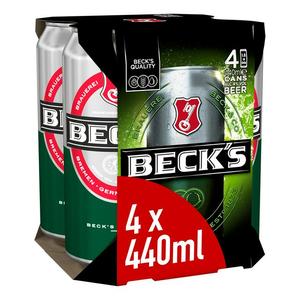 Becks bira 330ml şişe ve kutular içecek