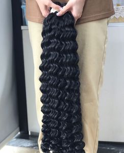 Üst derin dalga toplu sınıf Vietnam kalite toplu Remy saç ekleme 1B bakire manikür hizalanmış kıvırcık gevşek derin dalga tarzı - Product Image 4
