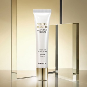 Made in Korea <strong>White</strong> Mastic Ampoule Cream Wrinkle Care &amp; Brightening Dual Functional Cosmetics <strong>White</strong> Mastic Complex/T3 Vegan Collagen+Ceramide - Product Image 1