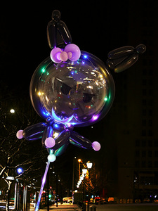 Led Balon Bobo topu Balon Ballon Balon için kızdırma şeffaf folyo 3d karikatür hayvanlar desen - Product Image 5