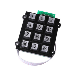 Teclado metálico de membrana ATM con teclas de función - Product Image 1