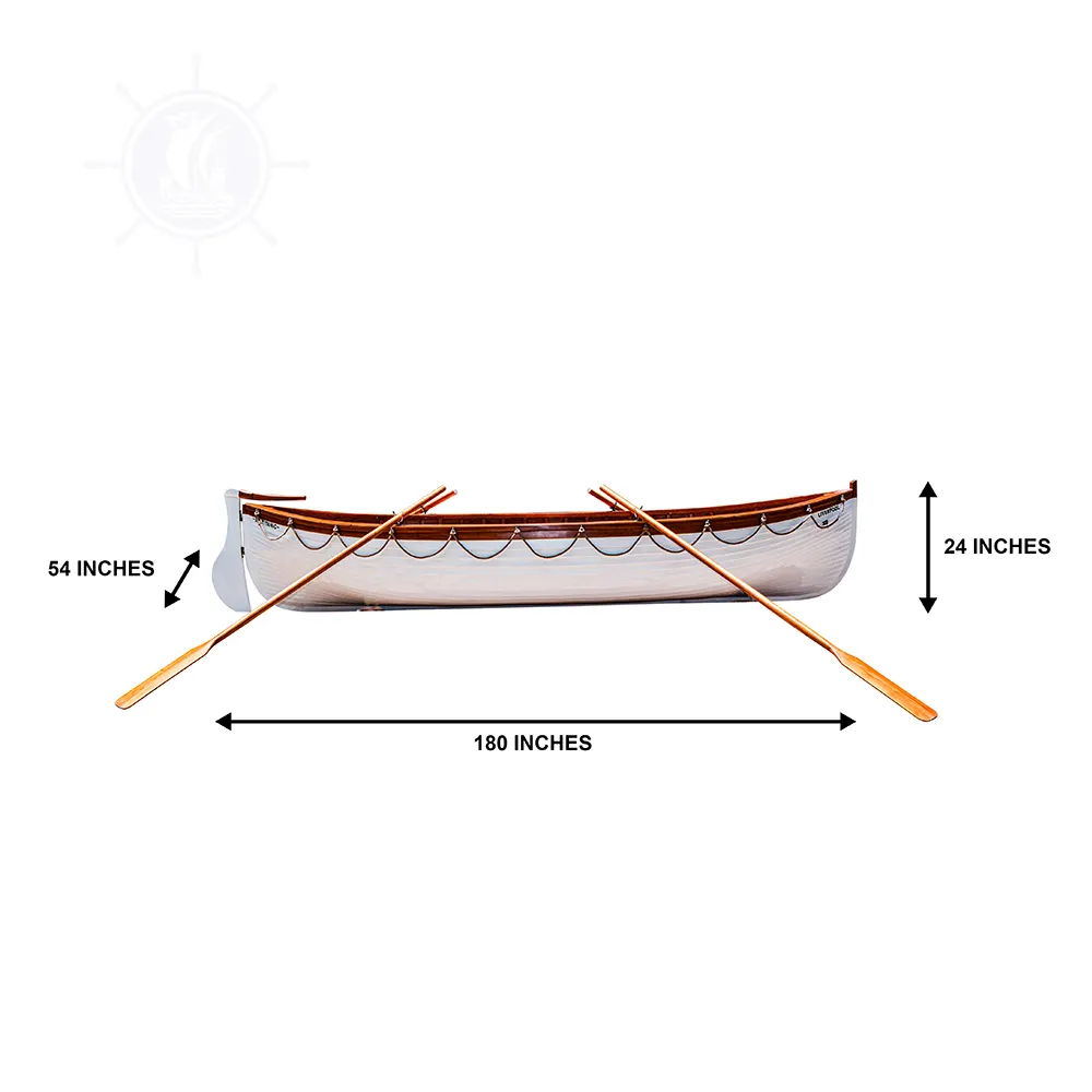 Itanic-Barco de madera hecho a mano para kayak/canoa, escala 1:2 y 15 pies con paleta para lago