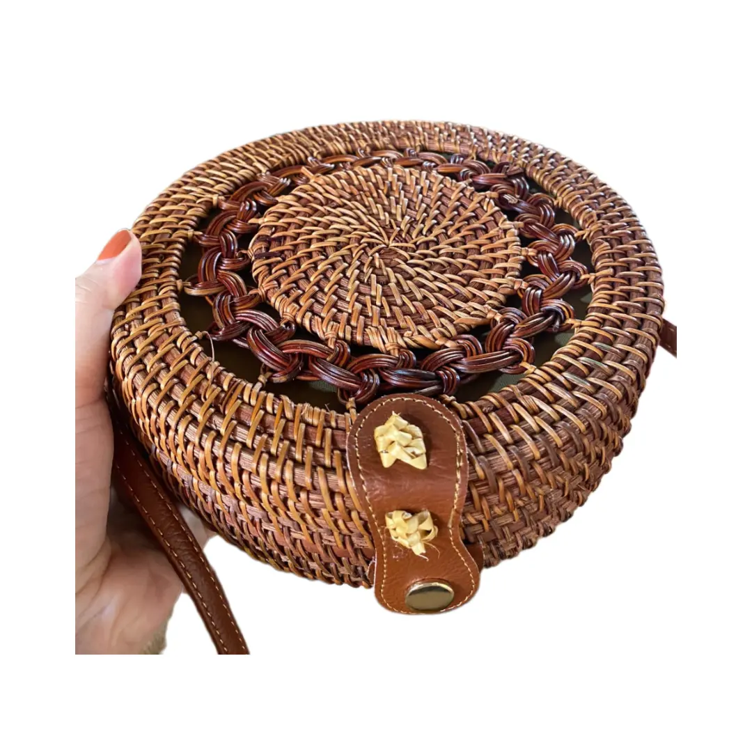Circle Crossbody Bag For Ladies With Eco-Friendly Material And Unique Designs For Parties, Outdoor Hanging