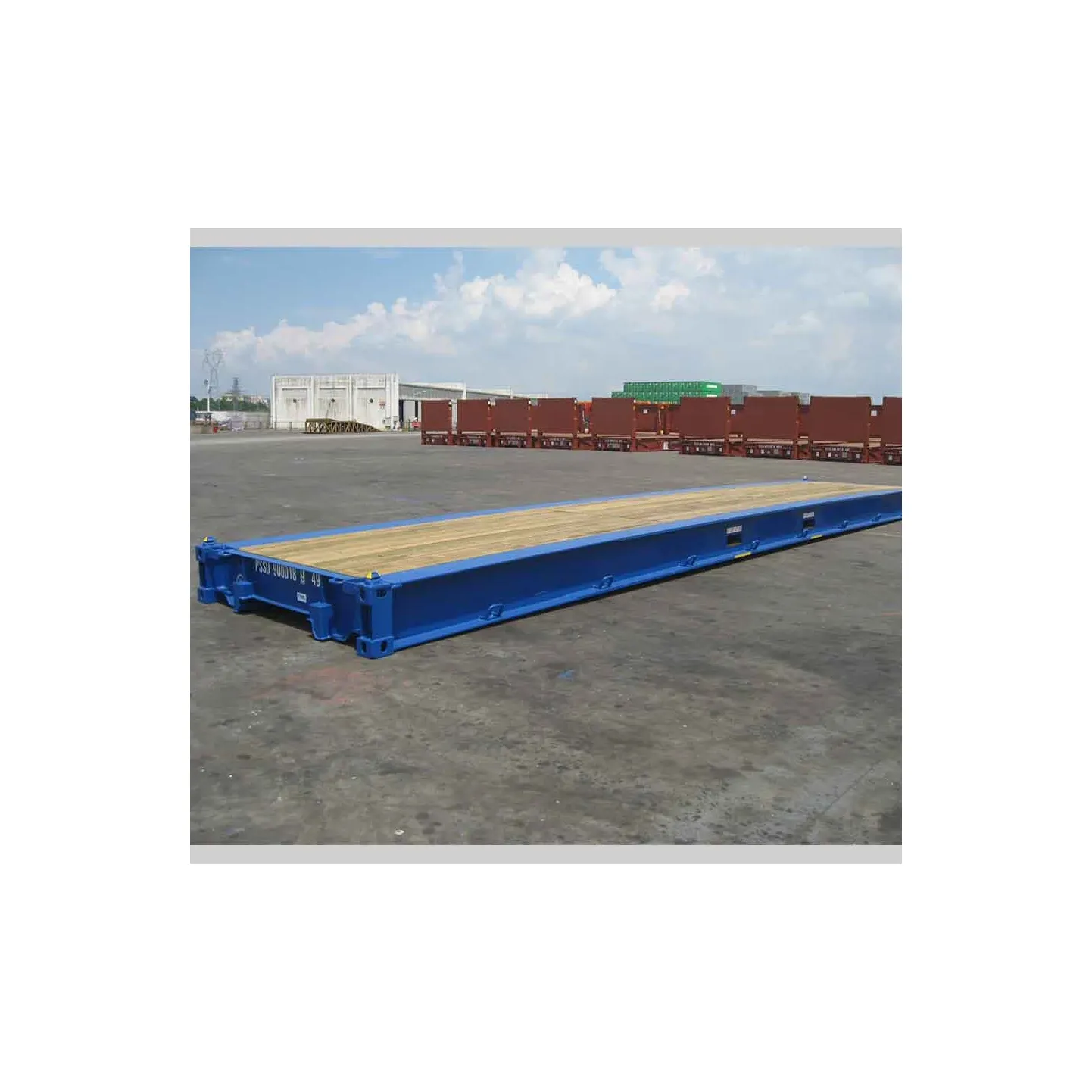 Hot sale platform container 40ft 12020x2296x405mm for logistics transportation