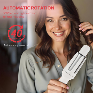 New Multi Styler 3 in 1 French <strong>Wave</strong> Natural Automatic Interchangeable LCD Hair Curler Machine <strong>Rotating</strong> Curling Iron - Product Image 6