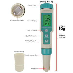 Medidor de pH digital de alta calidad 7 en 1 PH / TDS / EC / ORP / Salinity / S.G./Medidor de temperatura Pentype - Product Image 5
