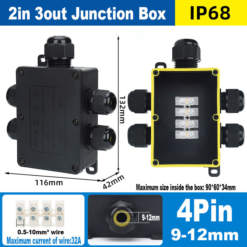 2in 3out large 4pin(9-12mm)