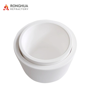 工厂定制高纯度实验室氧化铝陶瓷坩埚 - Product Image 1