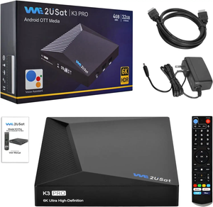 10,0 ТВ-приставка для Android, K3 Pro Android Box 4 ГБ 32 ГБ, поддержка 6 К Ultra HD, HDR10, 2,4 г 5 г Dual WIFI6, смарт-ТВ приставка для Android - Product Image 1