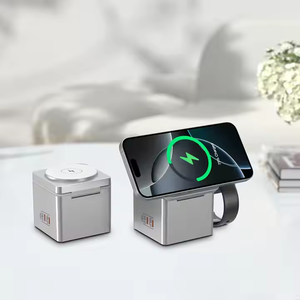 Estación de carga para computadora portátil 5 en 1 Tecnología GaN Tipo C Salidas Cargador inalámbrico magnético de 65W con adaptador de CA para múltiples dispositivos - Product Image 5