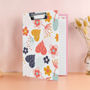 Carpeta de portapapeles con logotipo personalizado con Bloc de notas forrado Oficina Escuela Papelería Bloc de notas Portapapeles Padfolio - Product Image 1