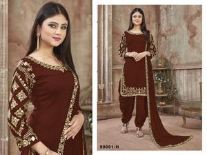 Beautiful Green <strong>Punjabi</strong> Patiala Suit with Dupatta Salwar Kameez Festive Season Casual Party Wear Ladies Wear Wholesale Price