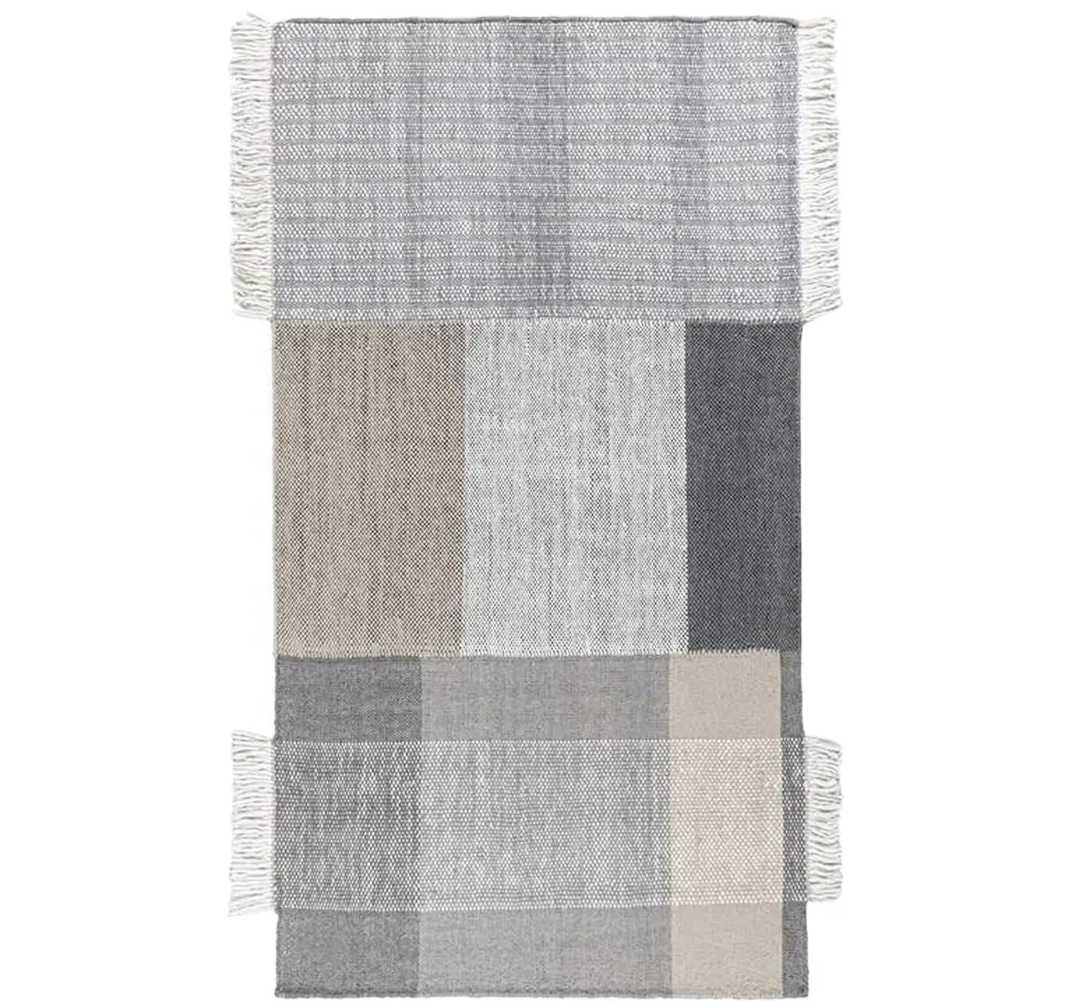 Vente en gros 100% coton lavable abstrait noir blanc motif tapis authentique brodé Design Home Textile utiliser salon