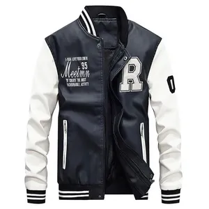 批发工厂设计师服务可定制升华大学夹克保暖男士柔软舒适面料 - Product Image 3