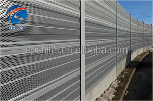 Açık gürültü bariyeri ses yalıtımı özelleştirilmiş galvanizli trafik karayolu iyi fiyat ile küçük mikro delik gürültü bariyer duvar - Product Image 6