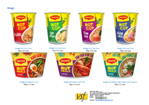 Maggi Mi Goreng Sambal Tumis Bilis anında erişte 75g x 5s x 8 pkts
