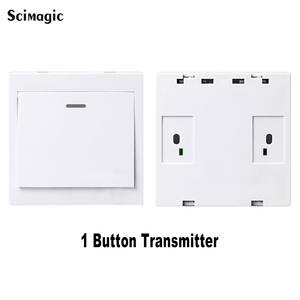 Praktischer Wandschalter-Controller 1527 Lerncode 433MHz Sender 1/2/3CH Pasten schalter Smart Home - Product Image 2