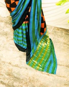 Latest Designer Gaji Silk Saree with Blouse for Women <strong>New</strong> Block Printed Party Wear for Indian Weddings Model Number <strong>Lehenga</strong>