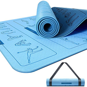 Stres giderici atölyeler için benzersiz desenlerle yüksek yoğunluklu % TPE Yoga matı