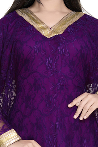 โมร็อกโก Dubai Kaftan Barroso สุทธิผ้า lais ทำงานกับในหัว S - Product Image 3