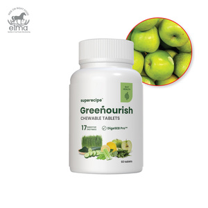 Màu xanh lá cây Enzyme cai nghiện chất xơ uống 15 gói của cholesterol-miễn phí Apple và nước chanh ruột sức khỏe trái cây pha trộn cho người lớn - Product Image 1