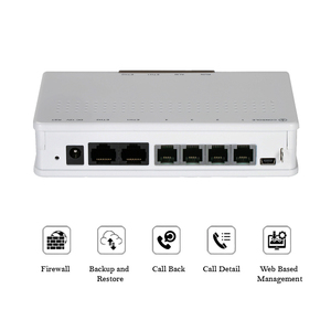 VoIP 4CH FXO Analog Gateway Connect Telecom Operator Phone Lines or Analog PBXs to IP Telephony <strong>Networks</strong> - Product Image 2