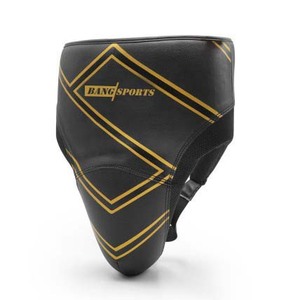 Yüksek kalite boks MMA Muay Thai Kick eğitim dövüş için özelleştirilmiş gerçek deri kasık koruyucu ekipmanları