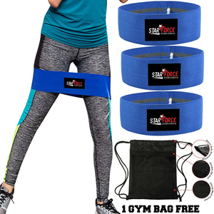 Bandas circulares de cadera hechas de látex y algodón para ejercicio de yoga Logotipo personalizado Fitness Bandas elásticas de resistencia Conjuntos de entrenamiento - Product Image 4