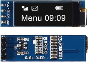 0,91 Zoll I2C OLED-Anzeige modul IIC OLED-Bildschirm DC 3,3 V ~ 5V Kompatibel mit Raspberry PI - Product Image 3
