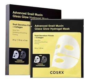 韓国スキンケア<span class=keywords><strong>COSRX</strong></span>高度なカタツムリ粘液ガラスグローハイドロゲルフェイスマスクスキンケア3 EAコラーゲンフェイスマスクシート