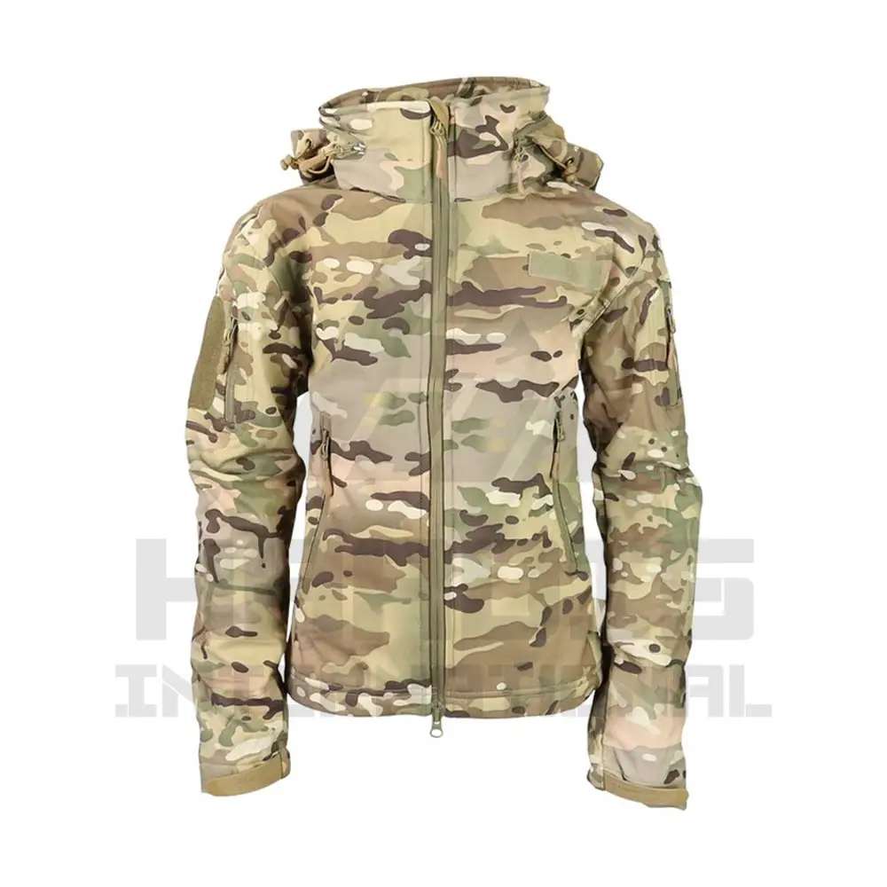 Chaqueta de camuflaje impermeable brillante, chaqueta de invierno personalizada, ligera, softshell, jack, ropa de invierno, venta al por mayor