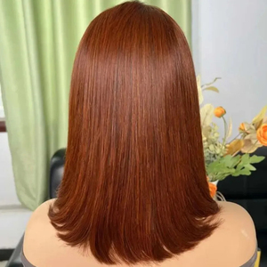 SDD kemik ham hint saç toptan bob 13*4 3*1 4*4 dantel ön bob peruk manikür hizalanmış brezilyalı İnsan saç siyah w için - Product Image 4