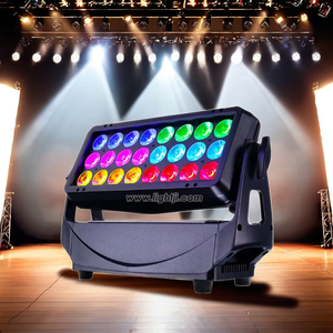 24x20W RGBW <strong>LED</strong> Matrix Light Wash Beam Effect Moving Head Lights DMX512 Control E27 Bulb Base Aluminum IP65 Rated for Garden - Product Image 1