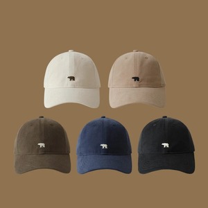 ファッショナブルなレトロなホッキョクグマ刺繍入り野球帽女性用和風ビッグヘッドトランスファーキャップ - Product Image 1