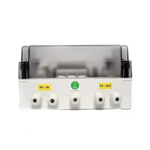 Urjabox 600V DC太阳能电池板配电箱ABS塑料光伏组合器，钢材料1合1太阳能产品 - Product Image 1
