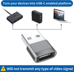 USB Cメス-USBオスアダプター、iPhone用USBタイプC-USBA充電器コンバーター15 14 13 12 11 Plus Pro Max、Samsung Galaxy S - Product Image 2