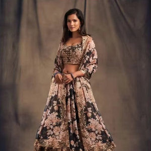 Zeel Floral Vol 2 Traditional Chaniya <strong>Choli</strong> Winter Traditional Wholesalers Design Elegant Floral Patterned <strong>Choli</strong> - Product Image 1