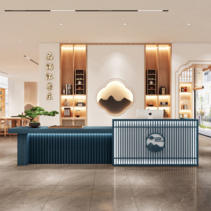 办公桌椅接待台前台柜台小型接待台沙龙接待台现代 - Product Image 2