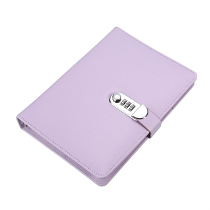 Diario forrado con cerradura combinación recargable A5 planificador Agenda Bloc de notas personal A6 contraseña diario secreto con cerradura para niñas - Product Image 2