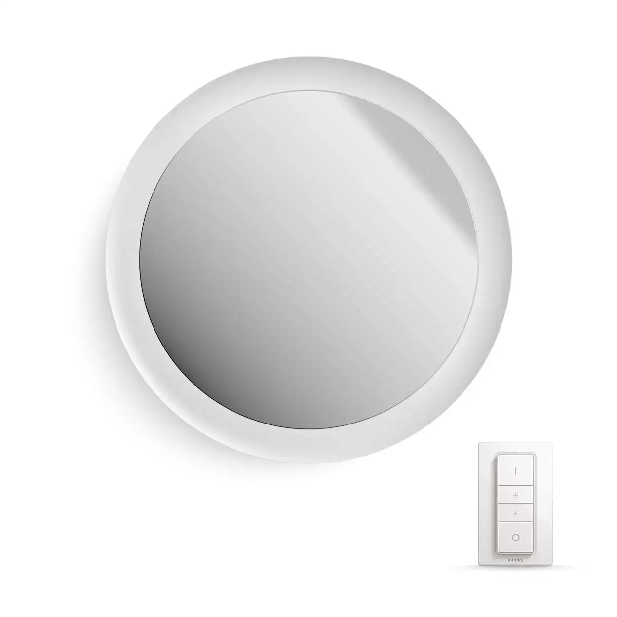 Espejo de baño con luz de ambiente blanco, espejo de baño LED con luz, gabinete de espejo inteligente para baño a precio mayorista