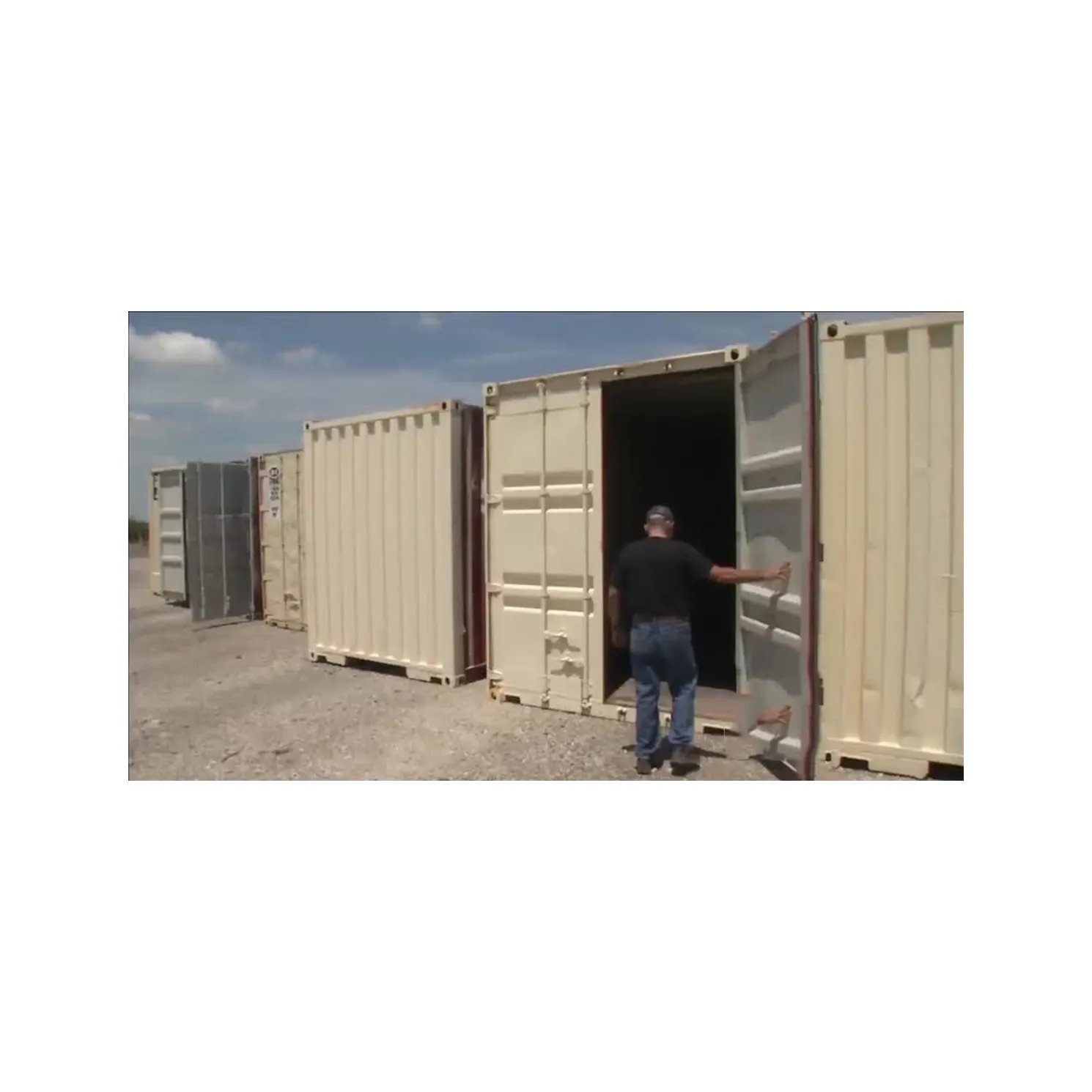 Customized 20 40ft 40hc Transport Storage Container Easy Loading Open Side Door container Shipping Container