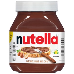 Nutella 26.5オンスのジャープレミアムヘーゼルナッツスプレッドとココアとキャンディーの朝食用