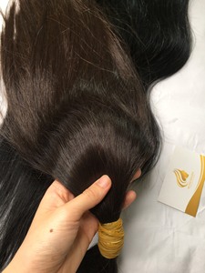 Vietnam fabrikadan en iyi toptan fiyat ile ağartma için bir donörden kaliteli bakire saç toplu doğal renk - Product Image 4