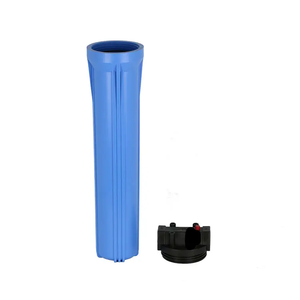 反渗透系统用水筒过滤器外壳铜NPT螺钉20英寸巨型大蓝色塑料过滤器外壳