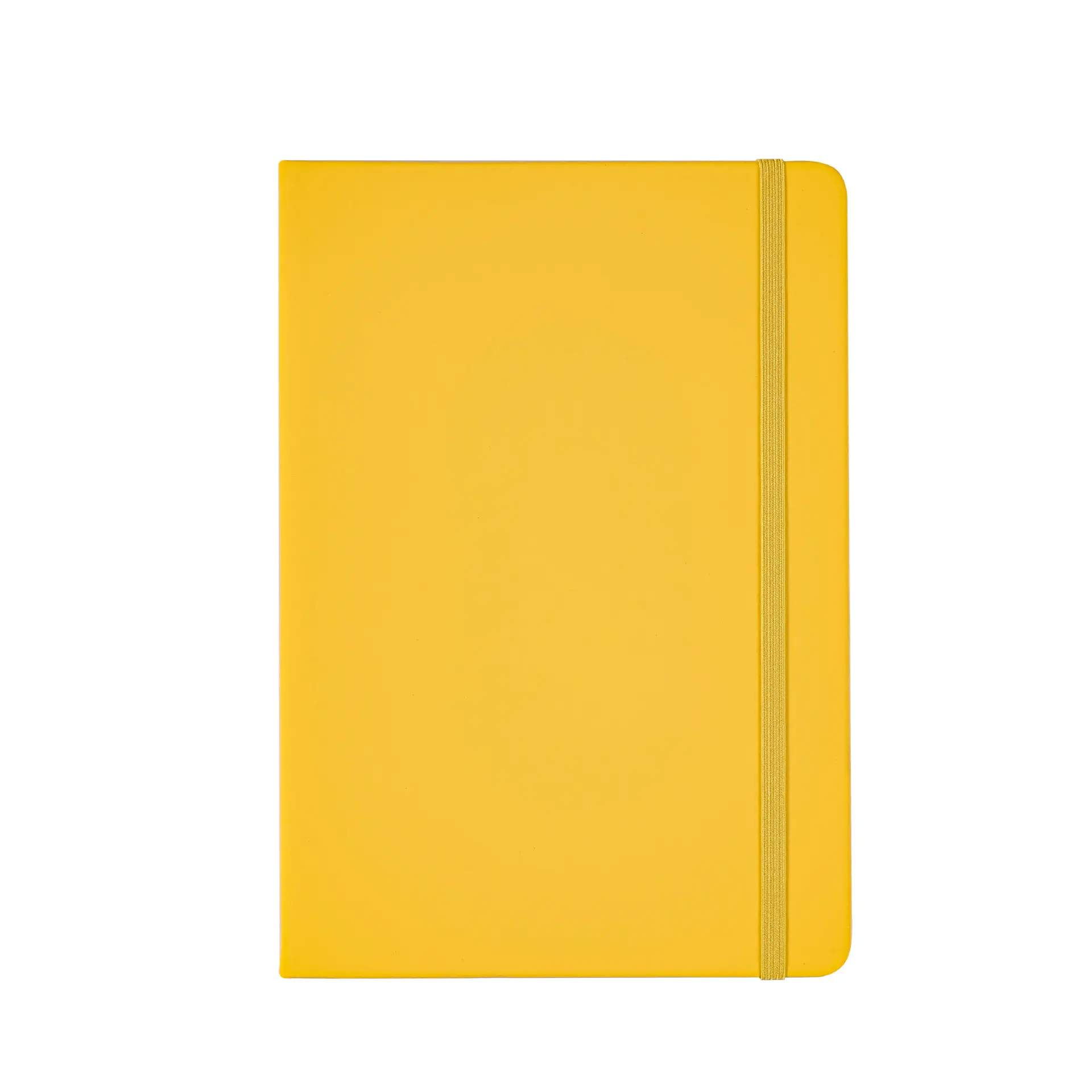 זהב צהוב מותאם אישית כתיבה פנים שחור ולבן A5 מחברת יומן 160 עמודים