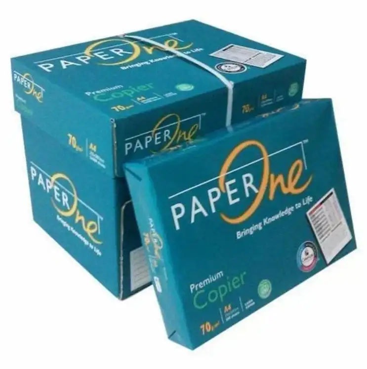 Papel A4 de polpa de madeira 70 G/M 75gsm 80gsm 500 folhas de papel de escritório A4 branco liso de alto brilho