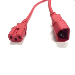 250V 10A Red C14 to C15 Power Extension Cable Male Female 3 Core Power Cord for <strong>Computer</strong> - Product Image 2
