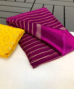 Kadınlar için sari ile görünümünüzü yükseltin, zahmetsiz zarafet ve sofistike sunun. - Product Image 4
