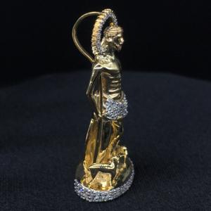 St. Lazarus <strong>San</strong> Lazaro Diamond Pendant &amp; Charm